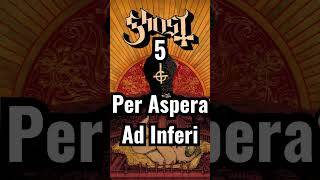 Ranking Every Song on Infestissumam  Ghost shorts [upl. by Grindlay]