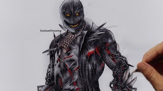 Scarecrow  Speed Drawing  How To Draw  Injustice 2 [upl. by Ozen721]