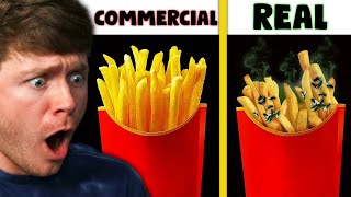 Reacting to COMMERCIALS vs REAL LIFE FOOD Crazy [upl. by Pace]