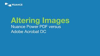 ICONS Infocom Compare  Kofax Power PDF Vs Abode Acrobat DC featuring altering of Images in PDF [upl. by Nej360]