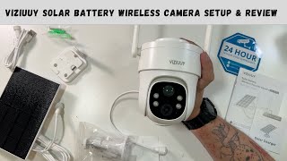 Viziuuy Solar Battery Wireless Camera Setup amp Review [upl. by Sergio]