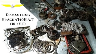 Dismantling HiAce A340H Automatic Transmission 3043LE [upl. by Aeel437]