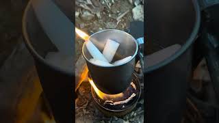 DIY Fire Starter with Candle and Cotton Simple Camping Fire Method campingsurvival survival [upl. by Eliga]