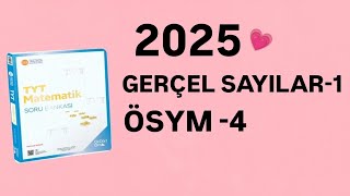 2025  345 TYT MATEMATİK SORU BANKASI ÇÖZÜMLERİ  GERÇEL SAYILAR1  ÖSYM 4 [upl. by Campball]