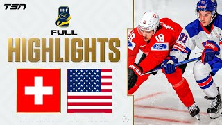 USA vs Switzerland FULL HIGHLIGHTS  2024 World Junior Championship [upl. by Aliwt]