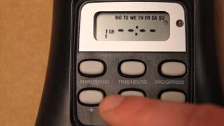 20130104 How to programset the Life Link TM074 Outdoor Timer from Home Depot [upl. by Enniotna679]