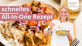 Köstliches AllInOne Hähnchen mit IndianSummerSoße 🤩✨  Thermomix® Rezept [upl. by Ming96]