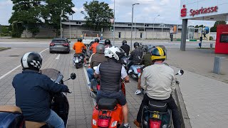 Vespa Hanseaten  🛵 Soooter Tour Priwall  Ostsee Travemünde [upl. by Eyllib]