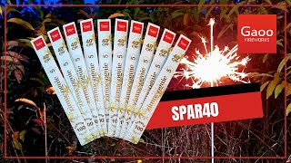 ZIMNE OGNIE  SPARKLERS SPAR40  40CM LONG TIME BATCH 2024 [upl. by Kulseth]