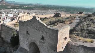 Vista aerea del Castillo de Sagunto Aerial view of the Sagunto Castle [upl. by Akere341]