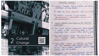 NCERT Notes for Class 12 Sociology ch2 book 2 Cultural Change [upl. by Santa]