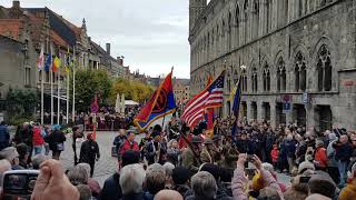 Menin Gate Ypres opening 11112018 [upl. by Ahsener]