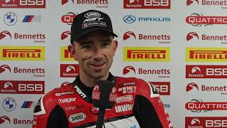 2024 Bennetts British Superbikes Glenn Irwin tops the final Friday of 2024 [upl. by Kessia]