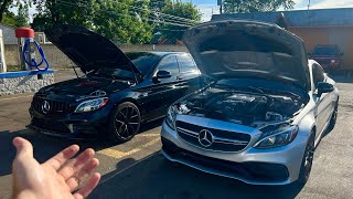 C63 AMG vs C43 AMGCOMPARISON VIDEO [upl. by Elocyn]