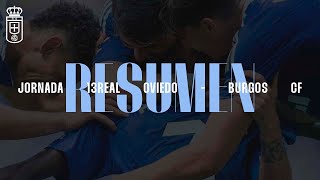 Resumen Real Oviedo  Burgos CF Jornada 13 20242025 [upl. by Akcirderf]