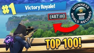 TOP 100 BEST FORTNITE SNIPER SHOTS OF ALL TIME [upl. by Reseta978]