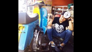 Ladies Vespa Tune Up Vespa Raceing [upl. by Dulsea]