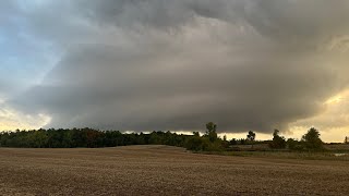 Hillsdale County MI Tornadic Supercell  September 24th 2024 [upl. by Anikram]