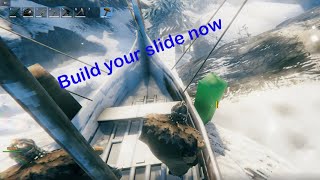 Valheim How to build your slide [upl. by Idihc]