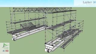 Mobile Scaffold Gantry in Tunnel [upl. by Chirlin]