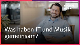 Die Migros Bank rockt Karriere in der IT – zwischen Applikationen und Gitarrensaiten [upl. by Maunsell451]