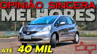 Qual CARRO comprar até R 40 mil em 2024 Melhores VEÍCULOS hatch sedan e SUV BOM bonito e BARATO [upl. by Jehias904]