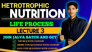 Nutrition heterotrophic Nutrition Life process class 10 [upl. by Bradan556]