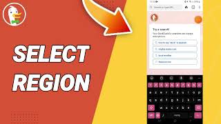 How To Select Region On DuckDuckGo App [upl. by Eissirk965]