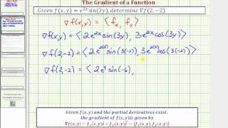 Ex Find the Gradient of the Function fxye2xsin3y [upl. by Ehcsrop]