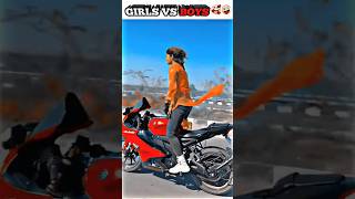 DONT MISS THE END 😂🤘❤ motovlog bikeridergirl riders girlrider girl boy zx10r shorts [upl. by Ezaria507]