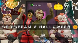 Ice Scream 8 halloween boss fight  ending [upl. by Novla413]