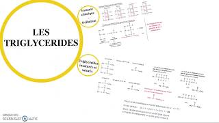 Les triglycérides [upl. by Eeralih]