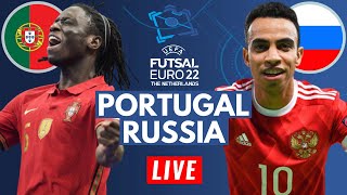 LIVE PORTUGAL v RUSSIA 42  UEFA Futsal Euro 2022 Final  Live Stream Watch Along [upl. by Amsden]