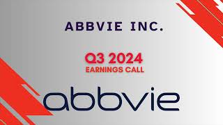 AbbVie ABBV Q3 2024 Earnings Call [upl. by Hanikahs]