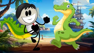 What if we had a Crocodilelike Tail  more videos  aumsum kids children cartoon whatif [upl. by Annaik]