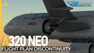 Approach with Discontinuity for iniBuilds Airbus A320 Neo  MSFS 2020  A320 Neo  Tutorial 11 [upl. by Htelimay]