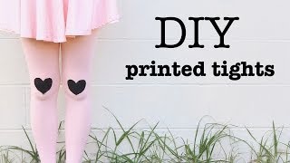 DIY Printed Tights [upl. by Telracs]