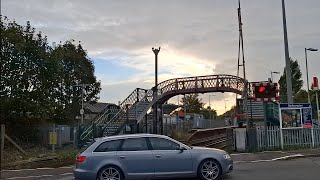 Consecutive closure Busy trafficBedhampton level crossing in Hampshire [upl. by Jasen]