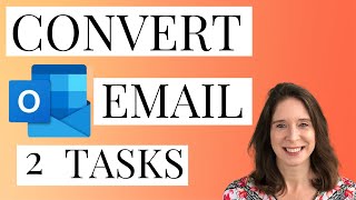 How to create tasks in Microsoft Outlook 1 turn an email into a task [upl. by Portie993]