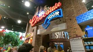 HERSHEYS CHOCOLATE TOUR  Full Chocolate Factory Tour Ride [upl. by Marjy]