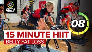 15 Min HIIT Cardio Indoor Cycling Workout  Belly Fat Loss Exercise [upl. by Mott393]