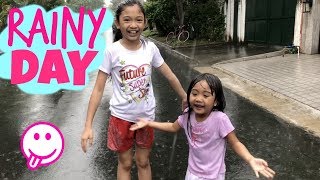 FUN THINGS TO DO on a RAINY DAY with Kaycee amp Rachel [upl. by Aihsotan680]