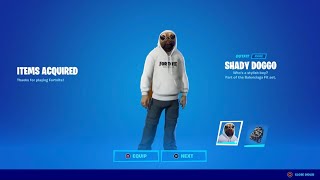 Buying the Shady Doggo Skin in Fortnite [upl. by Steffie778]