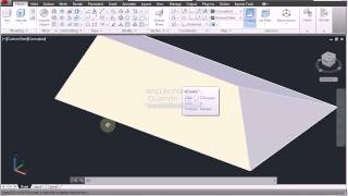 AutoCAD 3D 06 Taper faces move faces techos [upl. by Adnarram]