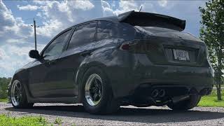 Twin turbo Toyota V12 swapped Subaru STI sound 1gzfe [upl. by Jezebel]