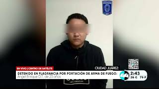 Detenido en flagrancia por portación de arma de fuego [upl. by Adnarim]