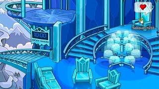 Club Penguin Early Access to Queen Elsas Ice Palace [upl. by Eartha]