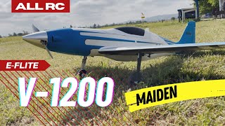 EFlite V1200 12M Maiden Flight [upl. by Dnana]