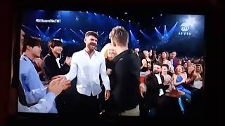 BBMAs 2018  BTS congratulating The Chainsmokers on their win [upl. by Firmin]