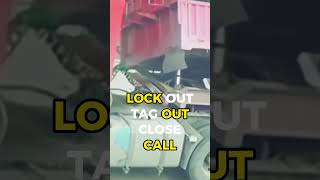 😳LOCK OUT TAG OUT ERROR😳 east2westsafetyplus close shortvideos shorts short crazy closecall [upl. by Airetnohs]